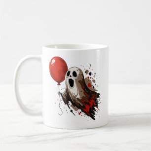 Ghost und Red Balloon Kaffeetasse