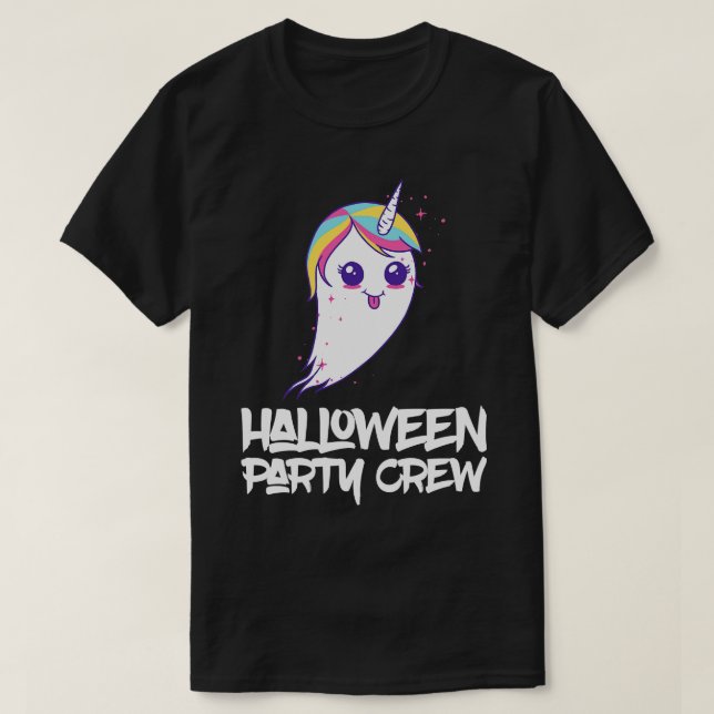 Ghost Unicorn Halloween Matching Costume T-Shirt (Design vorne)