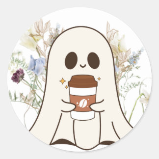 Ghost-Vinyl-Aufkleber Runder Aufkleber