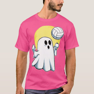 Ghost Volleyball Spieler Lazy Halloween Kostümschn T-Shirt