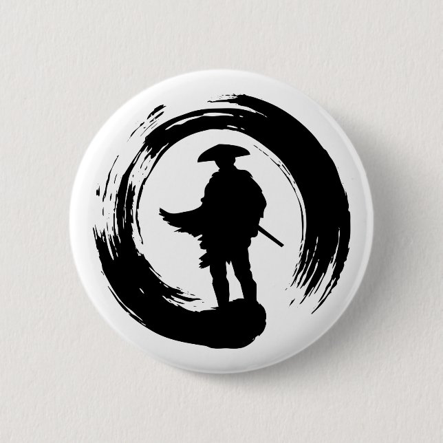 GHOST VON TSUSHIMA NINJA POSE LOGO BUTTON (Vorderseite)