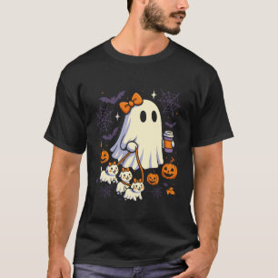 Ghost Walking Dog-Shirt Coquette Halloween Hund Gh T-Shirt
