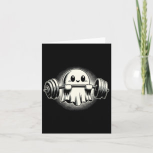 Ghost Weightlift Pocket Funny Ghost Workout Hal Karte