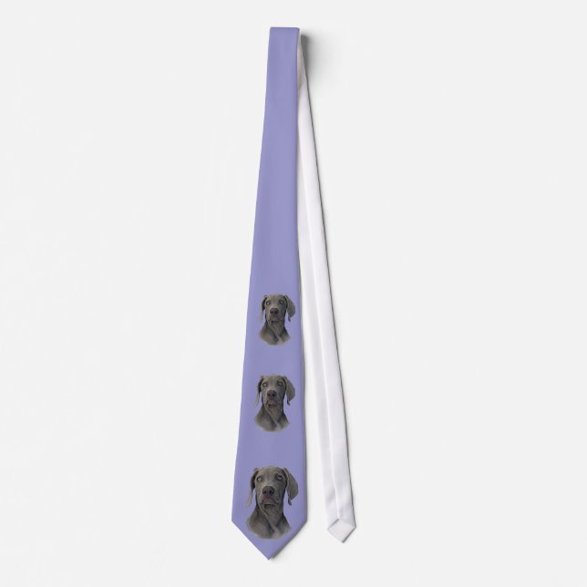 Ghost Weimaraner Necktie Krawatte (Vorderseite)