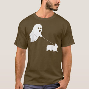 Ghost Welsh Corgi Funny Boo Halloween Kostümhund T-Shirt