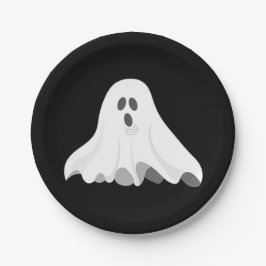 Ghost White Screaming Graphic Halloween Pappteller