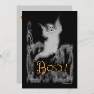 Ghost White Scrolls Einladung