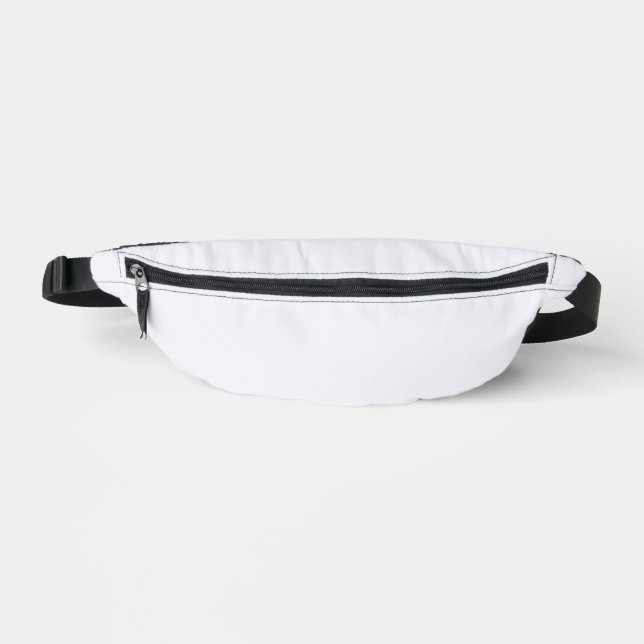 Ghost White Solid Color Bauchtasche (Vorderseite)