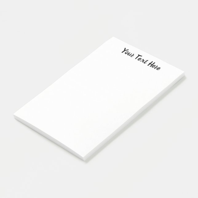Ghost White Solid Color benutzerdefinierten Post-it Klebezettel (angewinkelt)
