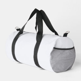 Ghost White Solid Color Duffle Bag