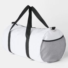 Ghost White Solid Color Duffle Bag