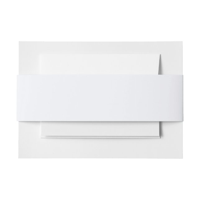 Ghost White Solid Color Einladungsbanderole (Vorderseite Beispiel)