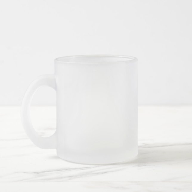 Ghost White Solid Color Mattglastasse (Links)