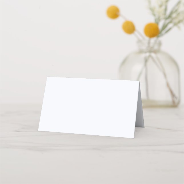 Ghost White Solid Color Platzkarte (Vorderseite)