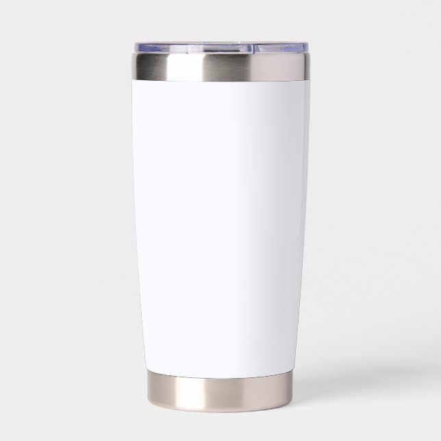 Ghost White Solid Color Thermobecher (Vorderseite)