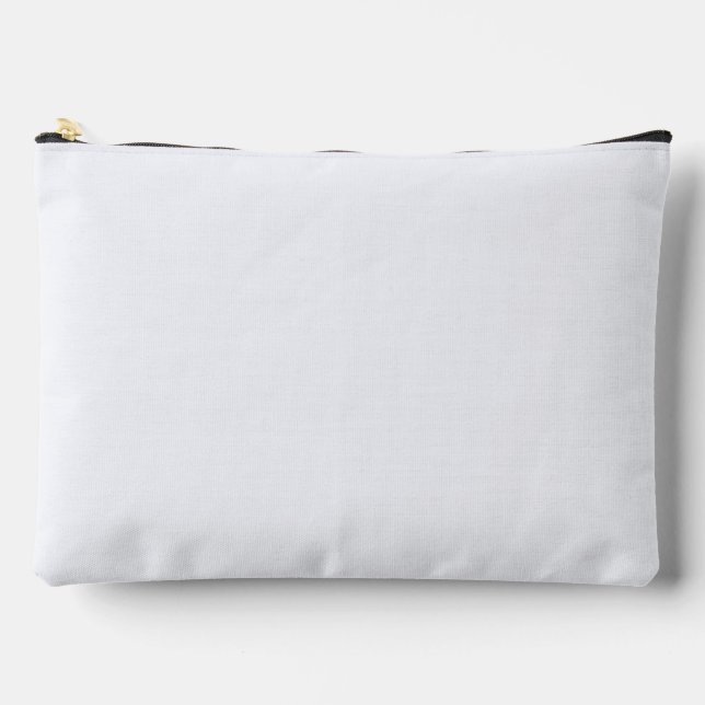 Ghost White Solid Color Zubehörtasche (Vorderseite)