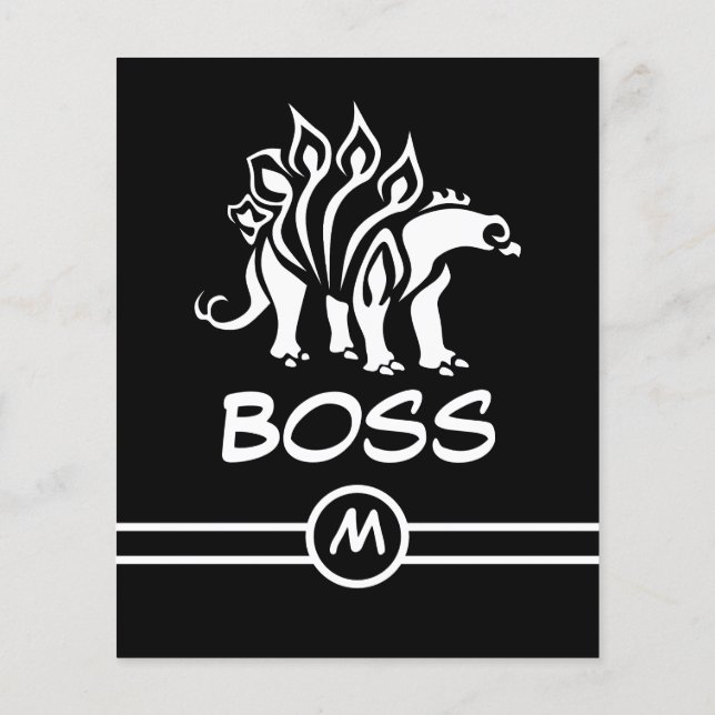 Ghost White Stegosaurus Spiked Dinosaurier Flyer (Hinten)