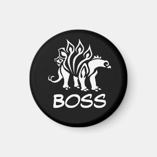 Ghost White Stegosaurus Spiked Dinosaurier Magnet