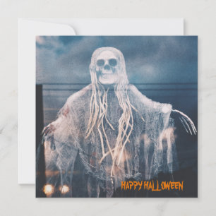 Ghost Wish Happy Halloween Personalisiert Karte