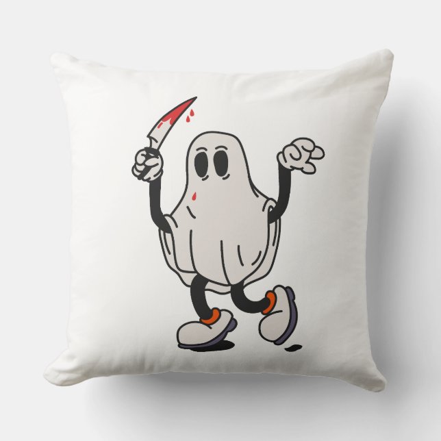 Ghost with blood knife kissen (Vorderseite)