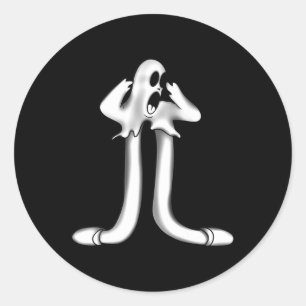 Ghost X Koko Der Beängstigende Clown Runder Aufkleber