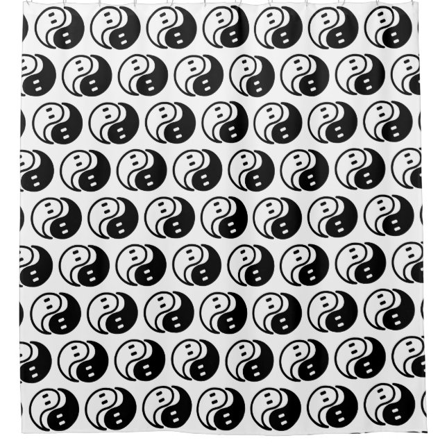 Ghost Yin Yang Duschvorhang (Vorderseite)