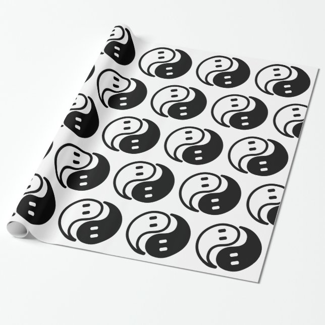 Ghost Yin Yang Geschenkpapier (Ungerollt)