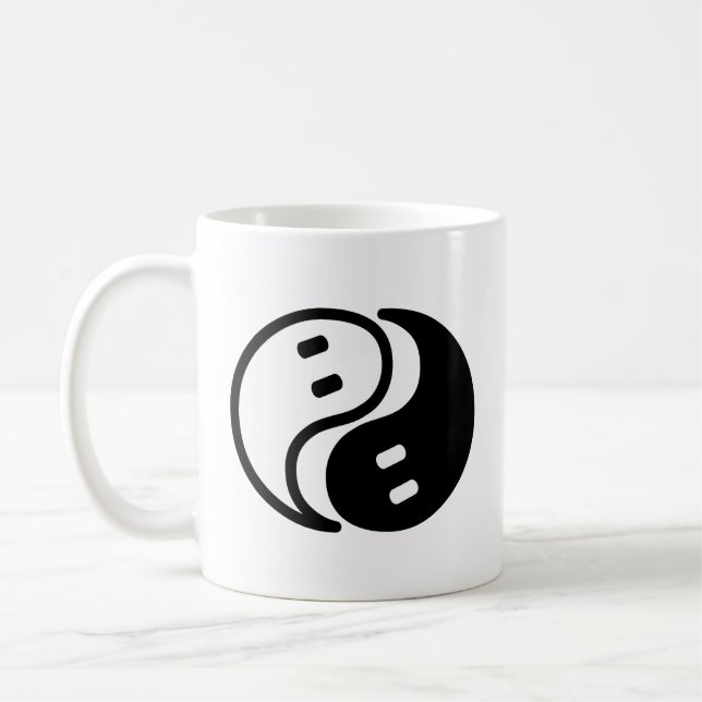Ghost Yin Yang Kaffeetasse (Links)