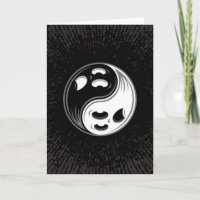 Ghost Yin Yang Schwarz und Weiß