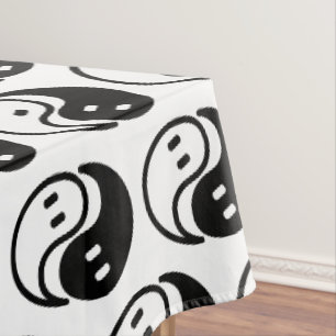 Ghost Yin Yang Tischdecke