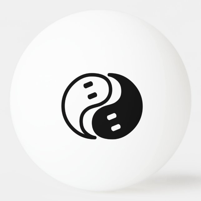 Ghost Yin Yang Tischtennisball (Vorderseite)