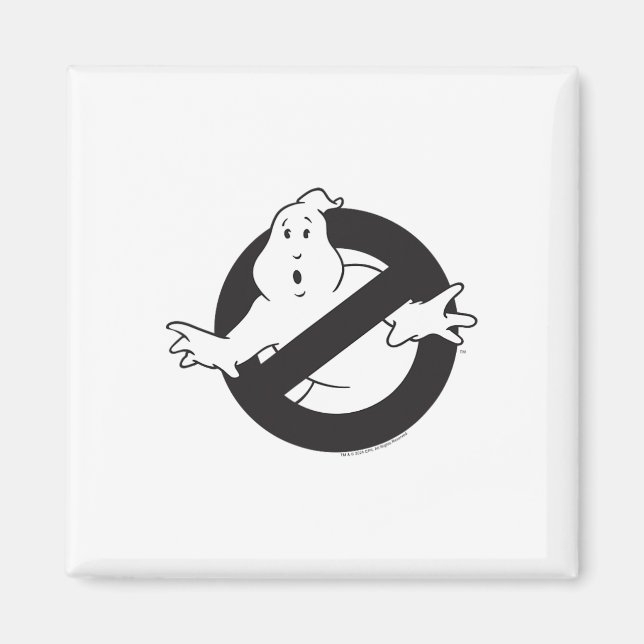 Ghostbusters Frozen Empire Black No Ghost Logo Magnet (Vorne)