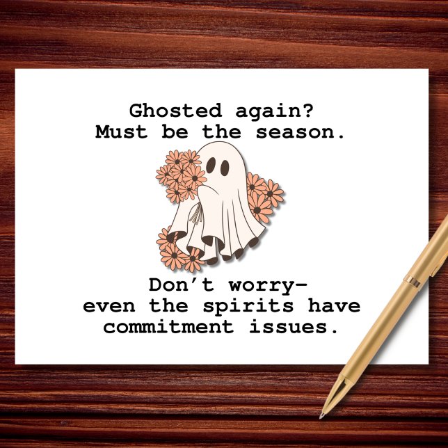 Ghosted Again Funny Halloween Karte (Von Creator hochgeladen)