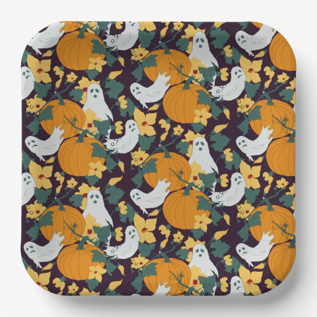 Ghosted Garden Pappteller (Vorderseite)