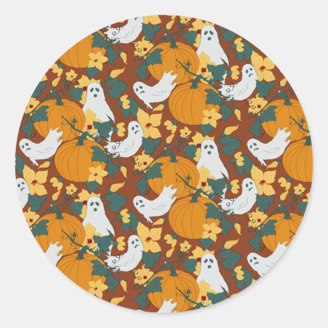 Ghosted Garden Runder Aufkleber (Vorderseite)