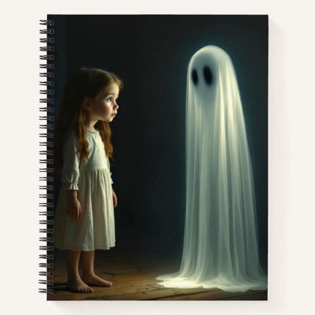 Ghosted Gaze: Ein kleines Mädchen-Abenteuer Notizbuch (Vorderseite)