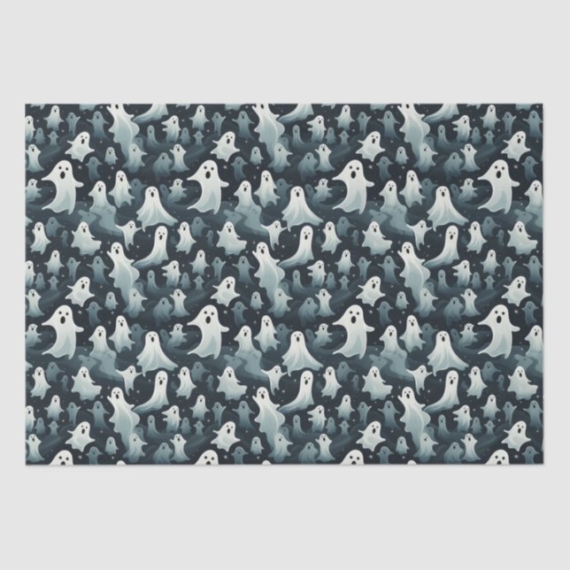 Ghosted Halloween-Party Seidenpapier (Vorderseite)
