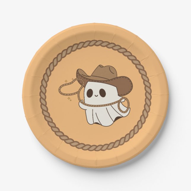 Ghosted "Not My First Rodeo" Papierplatte Pappteller (Vorderseite)