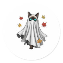 Ghosted Siamese - Niedliche Halloween-Siamkatze