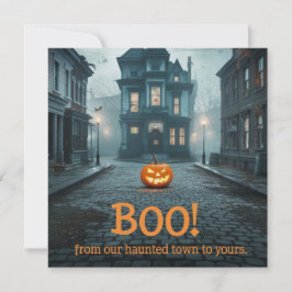 Ghosted Town Square Halloween Design