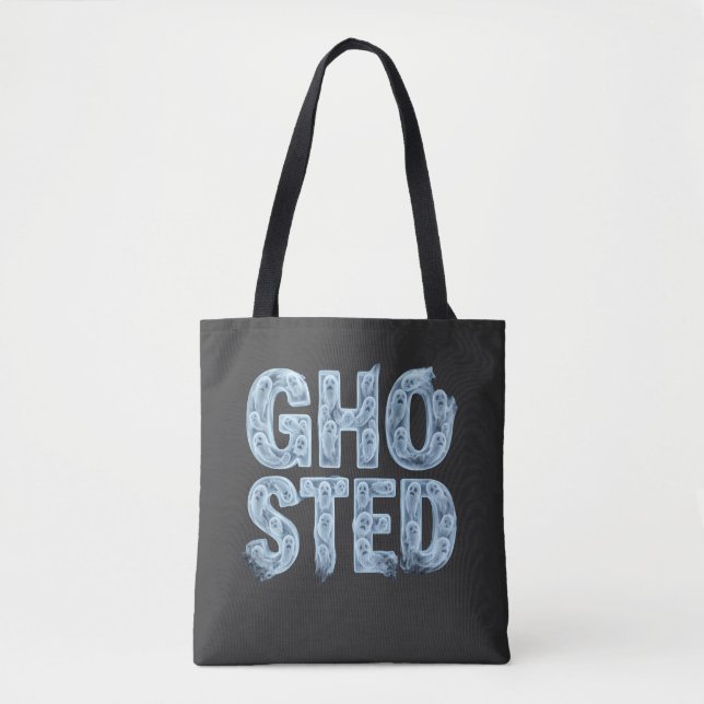 Ghosted Translucent Ghost-Typografie Lustiger Dati (Vorderseite)