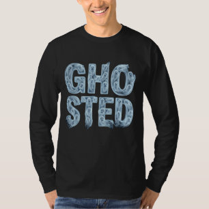 Ghosted Translucent Ghost-Typografie Lustiger Dati T-Shirt