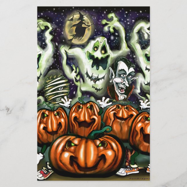 Ghosted Trio Pumpkins Party (Vorderseite)