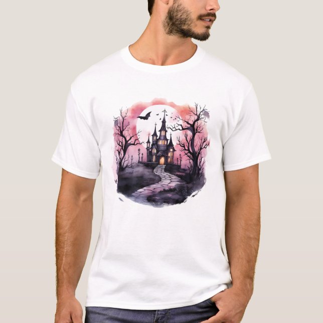 Ghosted Vibes: Spuk Haussammlung T-Shirt (Vorderseite)