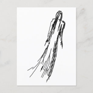 Ghosted Woman Postkarte