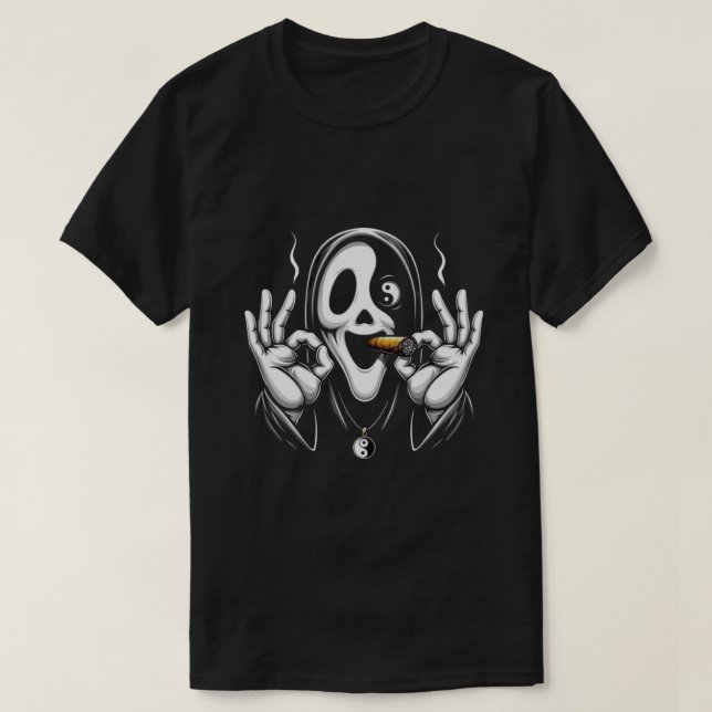 Ghostface Zen – Chill in Chaos T-Shirt (Design vorne)
