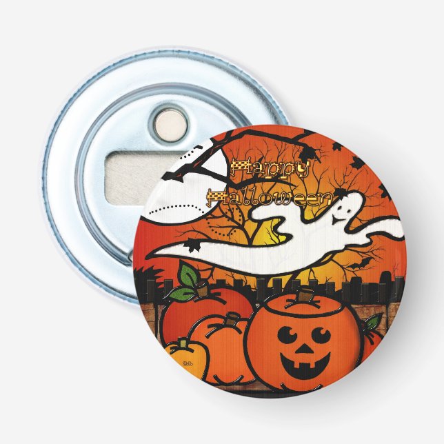 Ghostie Whimsical Halloween FAVORS Flaschenöffner (Vorderseite)