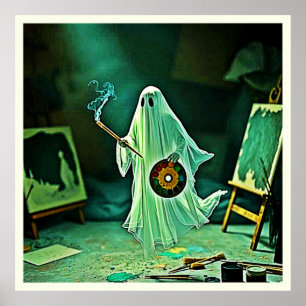 Ghosting Artist's Eerie Meisterwerk Poster