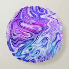 Ghostischer Flüstergriff, Marmorpastellfarben: Rundes Kissen