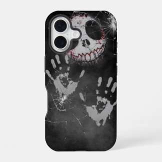 Ghostly Handprint Shattered Screen Horror iPhone C iPhone 16 Hülle